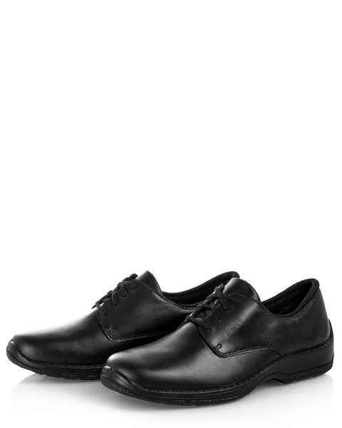 Sievi Eino musta nauhallinen miesten kävelykenkä