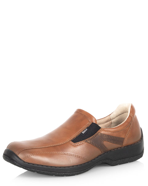 Sievi Jalo vaaleanruskea tyylikäs nahkainen miesten loafer