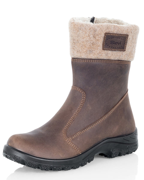 Sievi Katja XL ruskea naisten talvikengät villavuorella