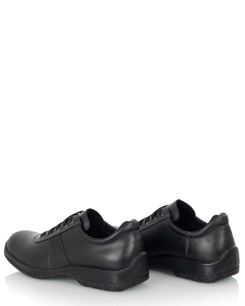 Sievi Matti XL musta pintanahkainen miesten kesäkenkä tehty Suomessa