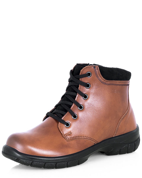 Sievi Minna XL ruskea naisten talvikengät lämpimällä vuorella