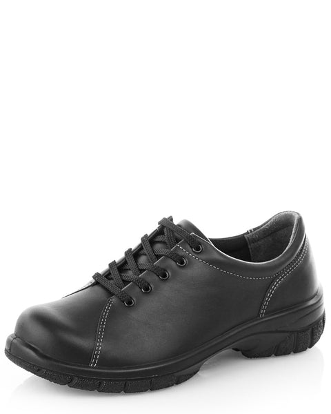 Sievi Mirka XL musta naisten kävelykenkä leveällä lestillä tuntuu mukavalta