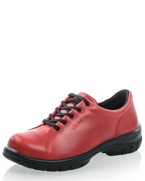 Sievi Mirka XL punainen naisten kävelykenkä leveällä lestillä tuntuu mukavalta