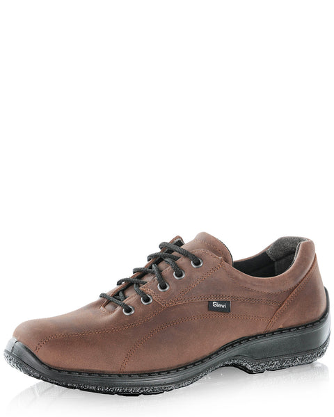 Sievi Patrik XL ruskea miesten kävelykengät leveällä lestillä