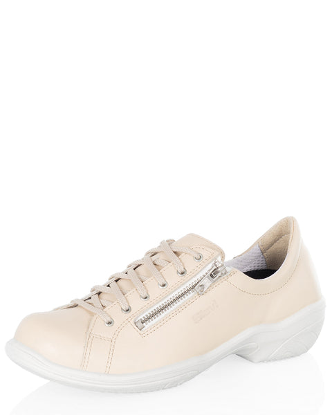 Sievi Salla XL beige naisten kävelykenkä leveällä lestillä tuntuu mukavalta