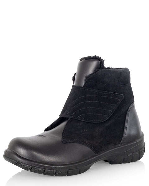 Sievi Seela XL musta naisten talvikengät lämpimällä vuorella