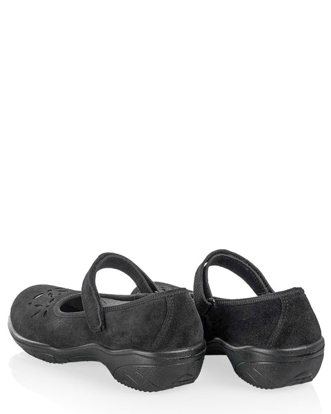 Sievi Viola musta naisten kävelykenkä tehty Suomessa