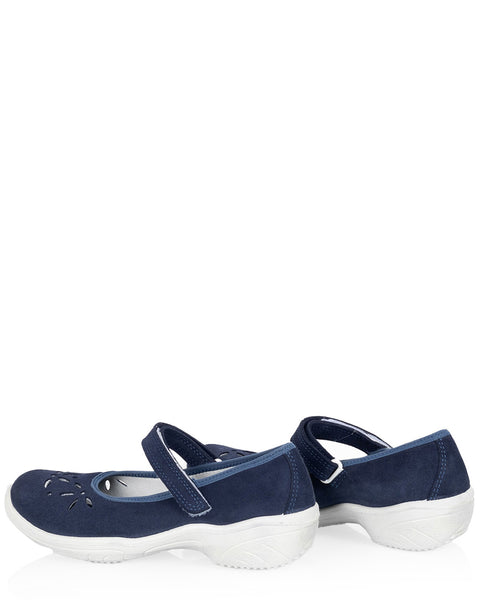 Sievi Viola tummansininen naisten kävelykenkä tehty Suomessa