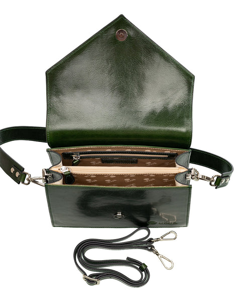 Skoga vihreä kasviparkittu pikkulaukku kotimaiselta Utualta Sievi shopista