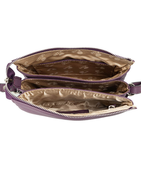 Utua Ihme Exclusive vaalea violetti pikkulaukku sisältä