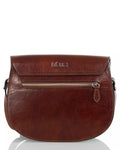 Utua Visby Exclusive keskiruskea kasviparkittu olkalaukku takaa