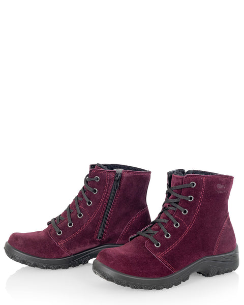 Violetit nahkaiset naisten talvinilkkurit Sievi Eevi XL luumu