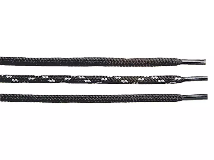 Sievi kengännauhat 120cm mustaharmaa - Kengännauhat - 00-99120-000-00H - 1